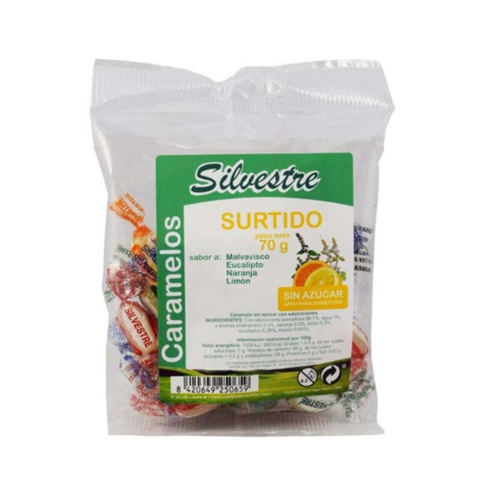 Surtido Caramelos sin azúcar Silvestre 70 g