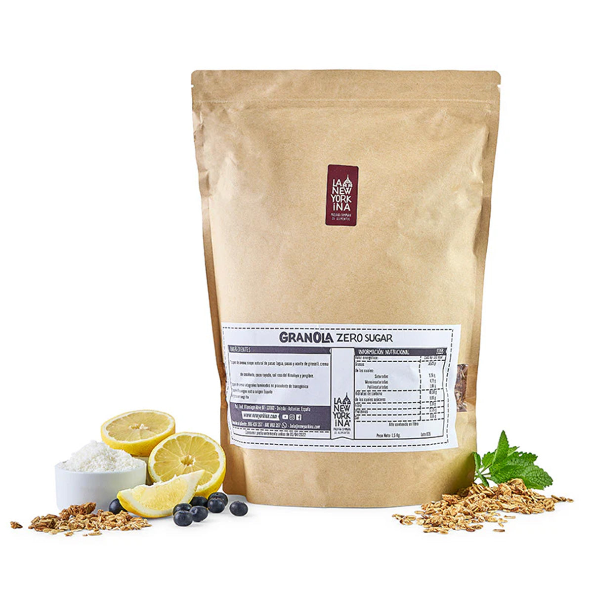 Granola Zero Sugar La Newyorkina 1,5 Kg