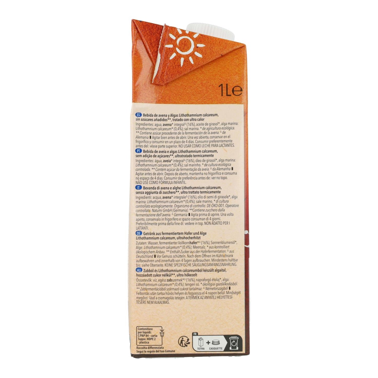 Bebida Avena Alga BIO Natumi 1 L