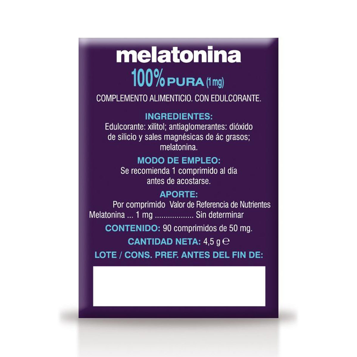 Pack 3x Melatonina Soria Natural, 90 comprimidos