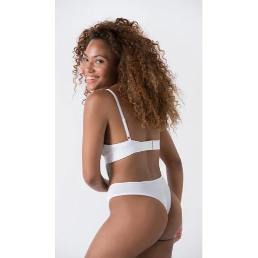 Tanga algodón orgánico blanco Minimalism