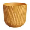 Maceta Amarillo Mostaza Jazz Round Mini Elho 7cm 100% reciclado