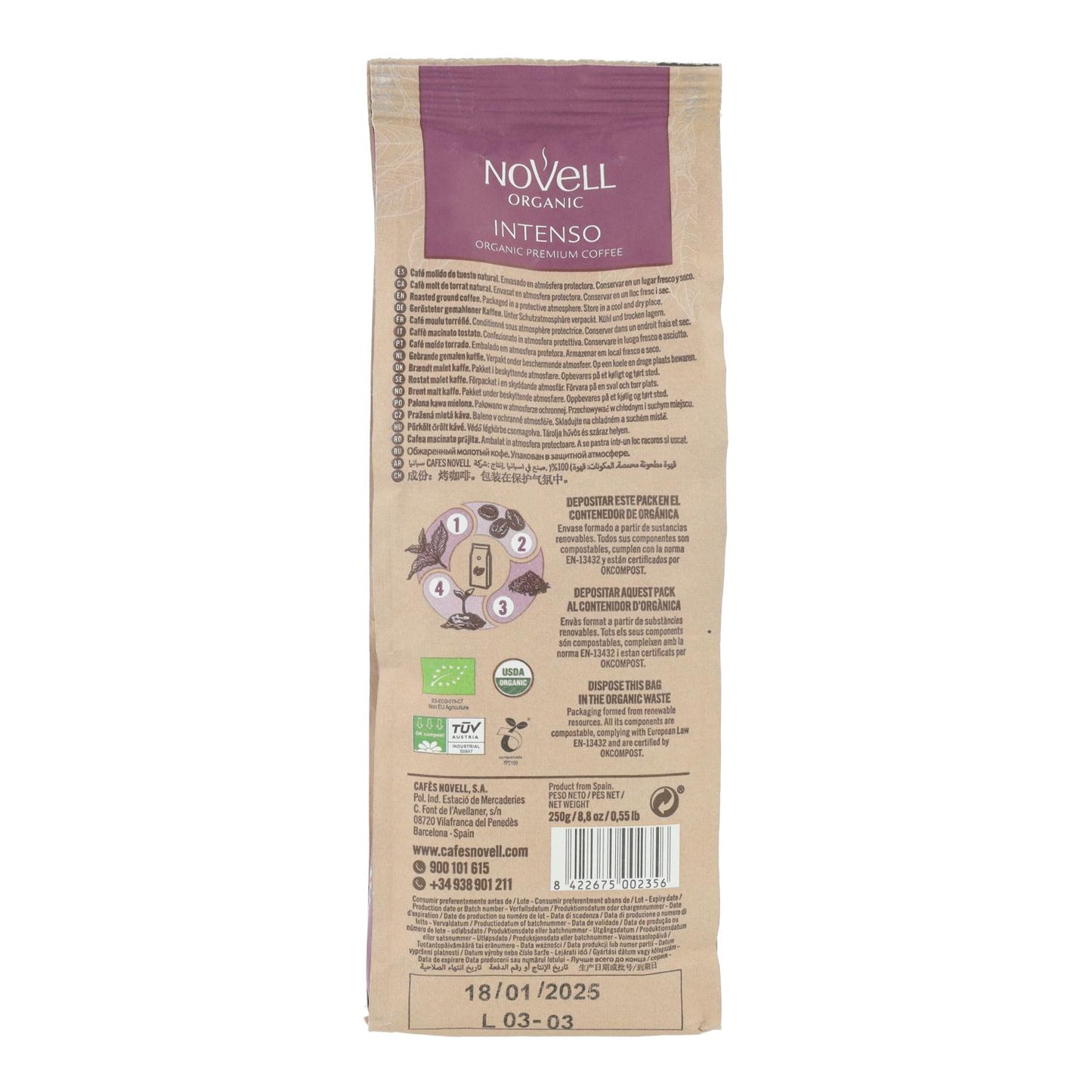 Café molido eco Intenso 250g