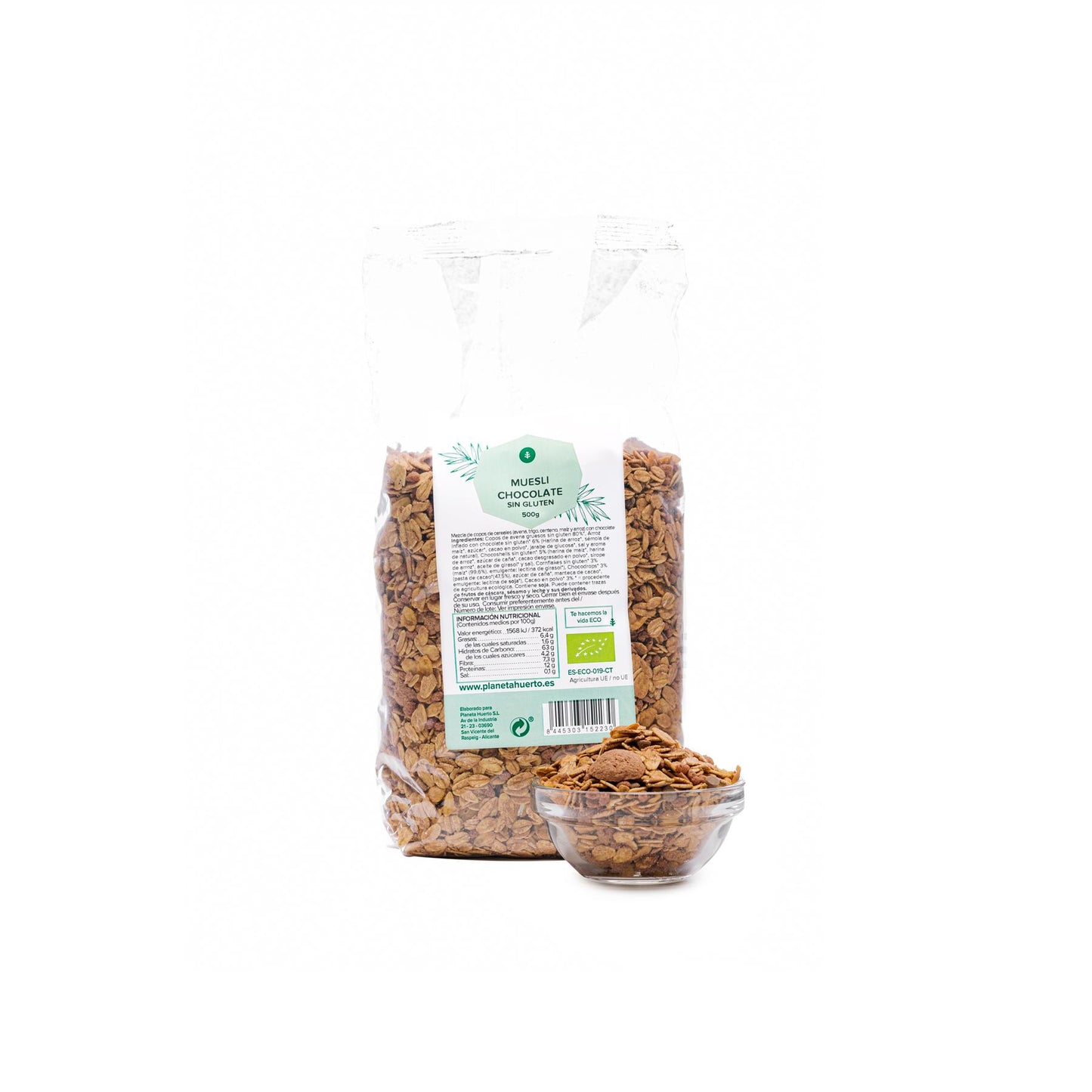 Muesli Sin Gluten chocolate ECO Planeta Huerto 500 g