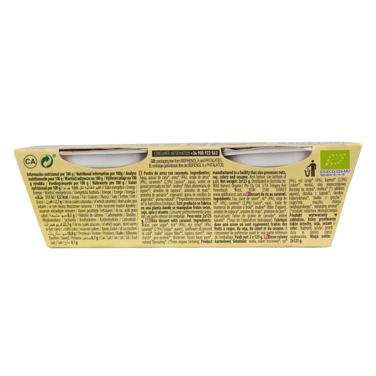 Postre de Arroz y Caramelo NaturGreen, 2 X 125 g