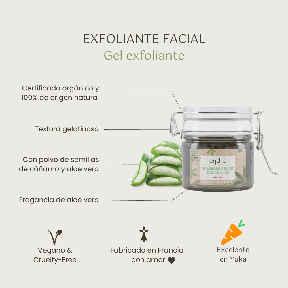 Exfoliante facial suave aloe Endro-100 ml