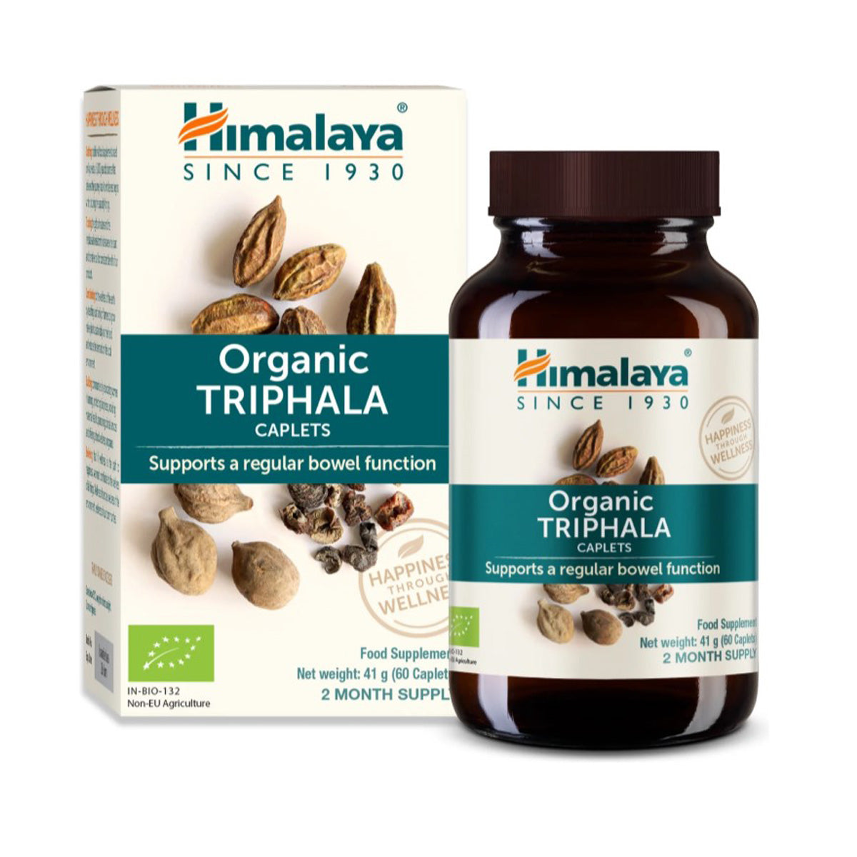 Triphala Organic, Himalaya, 60 cápsulas