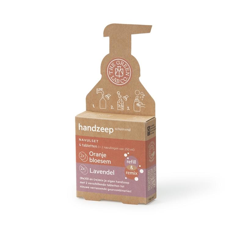 Set recambios Jabón de manos Azahar y Lavanda (4 pastillas) The Green Lab