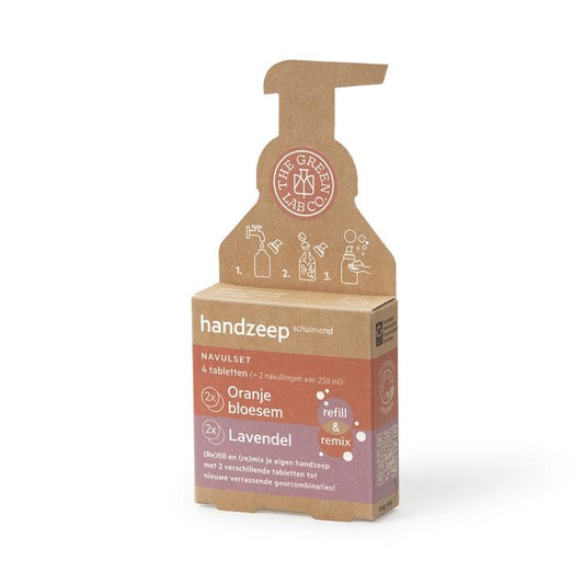 Set recambios Jabón de manos Azahar y Lavanda (4 pastillas) The Green Lab