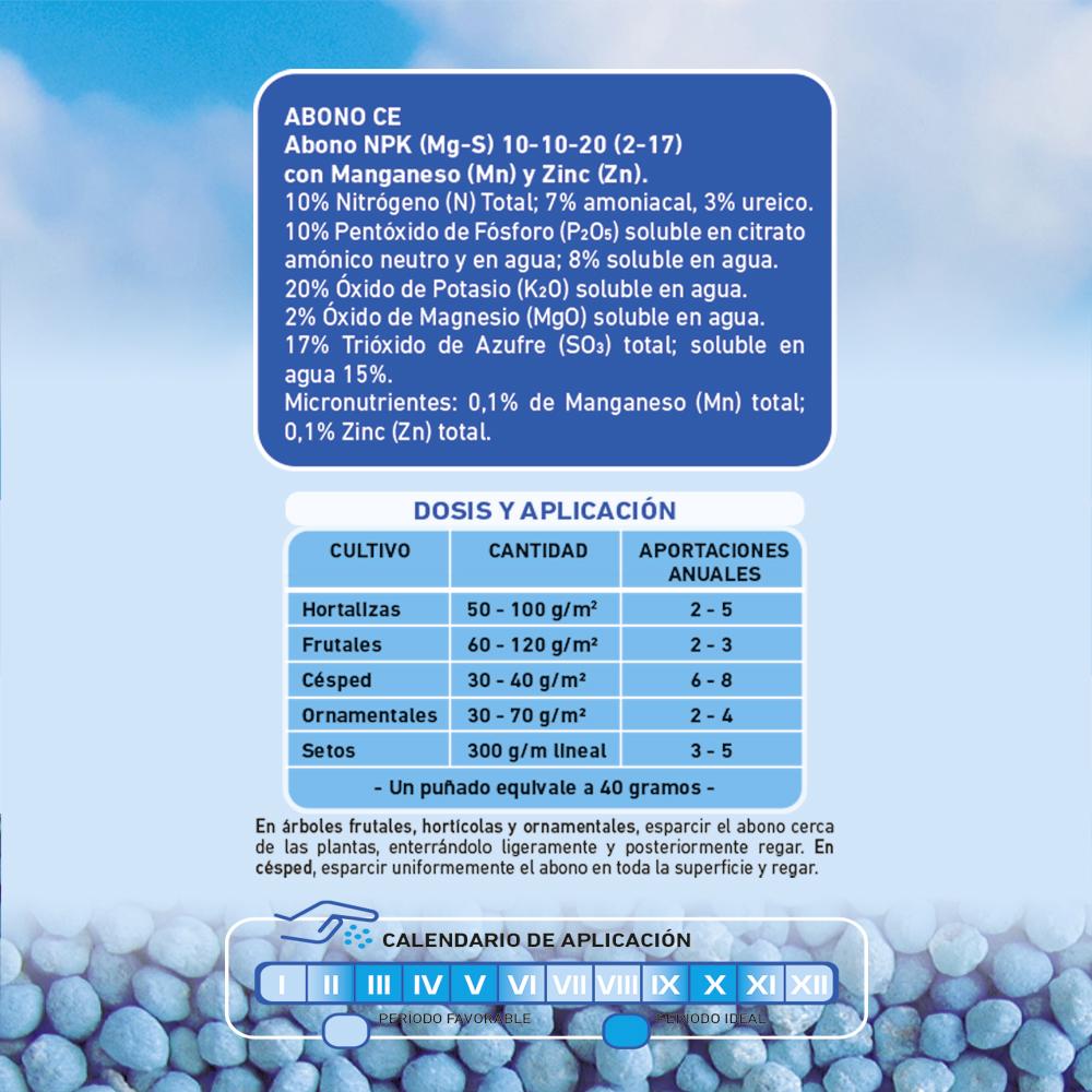 Abono polivalente azul nitroflower Flower 750 g