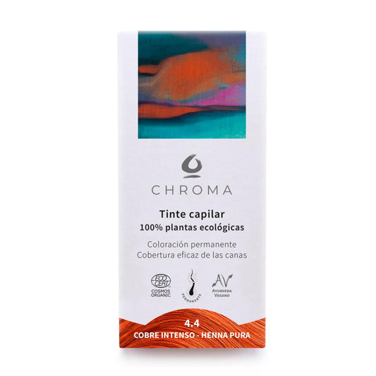 Tinte capilar 4.4 cobre intenso Henna Chroma tintes 100 g