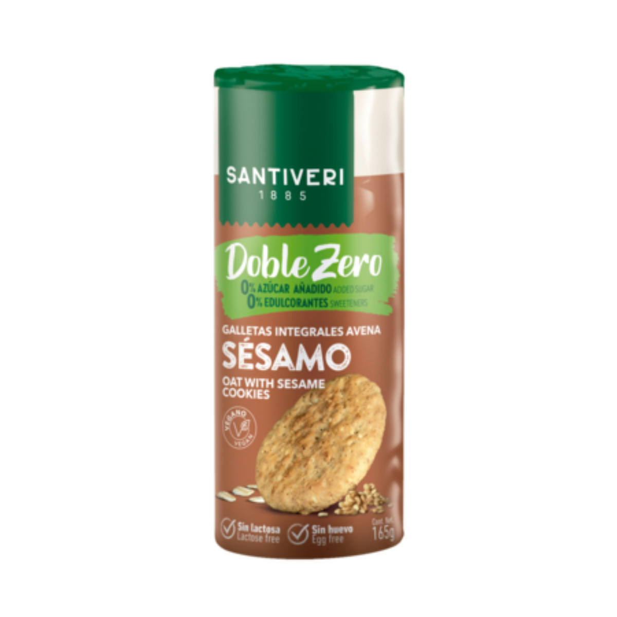 Galletas de Avena con Sésamo Doble Zero Santiveri 165 g
