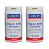 Pack 2x Complejo de Vitamina B-100, Lamberts, 60 tabletas
