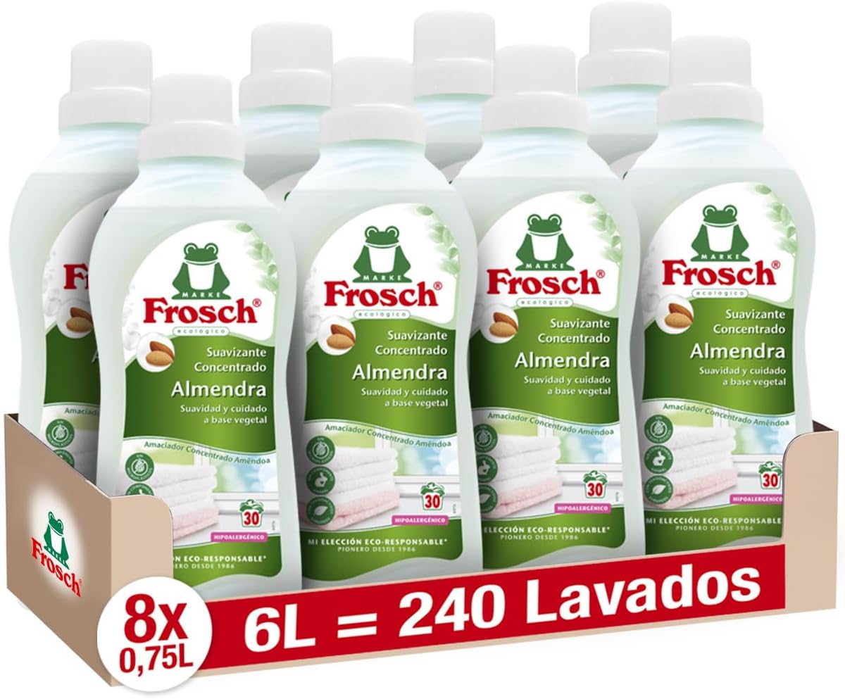 Pack X8 Suavizante almendras Frosch 750 ml