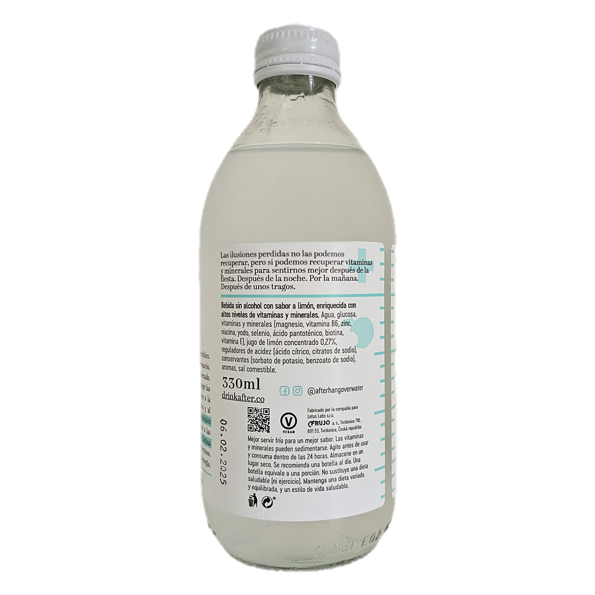 Hangover Agua AFTER 330ml