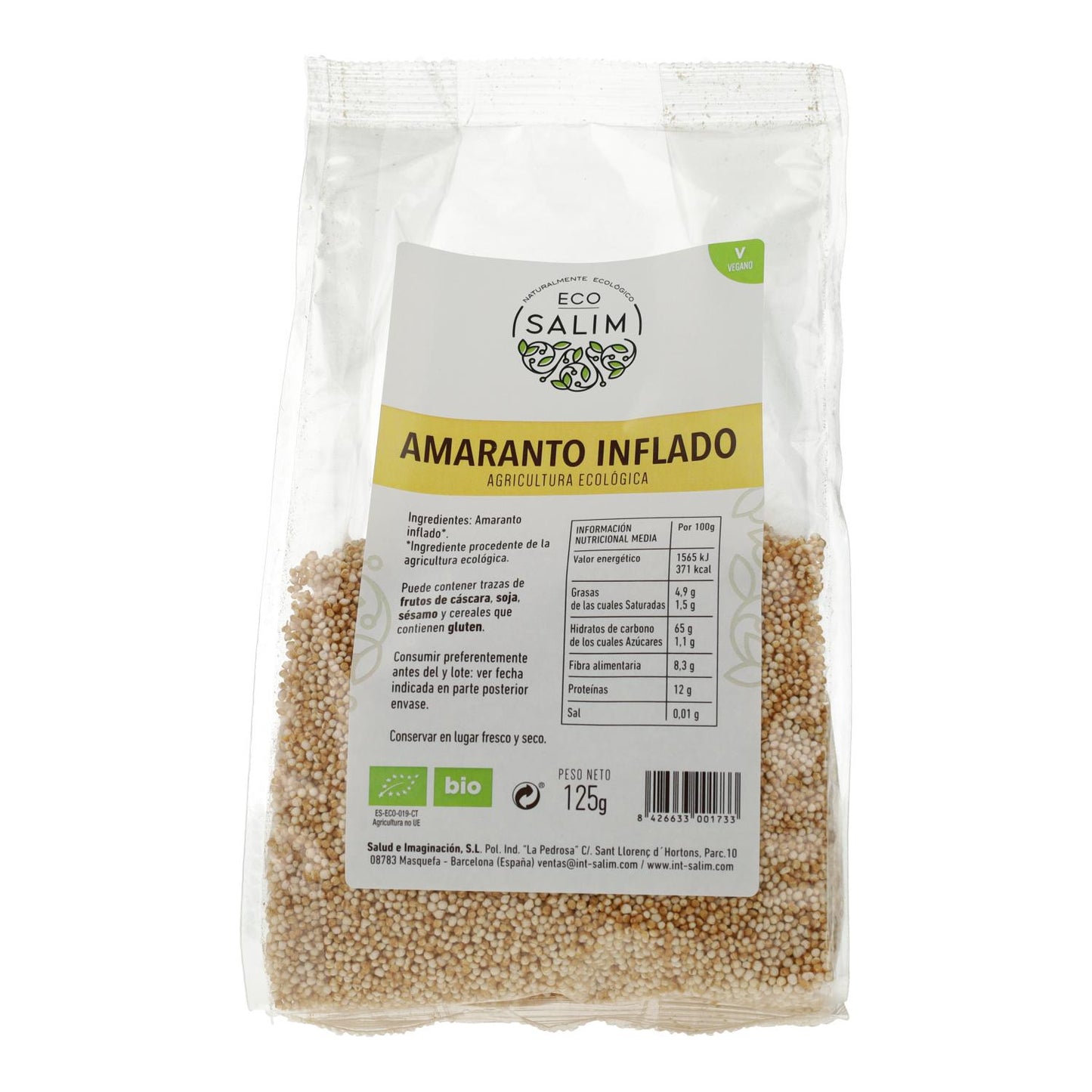 Amaranto Hinchado Eco-Salim 125 g