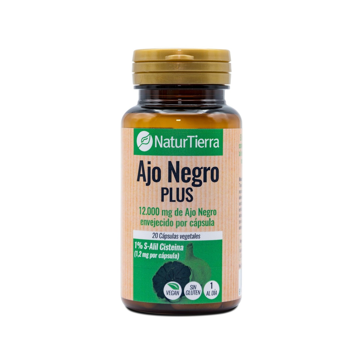 Ajo negro plus, 20 cápsulas vegetales. NaturTierra