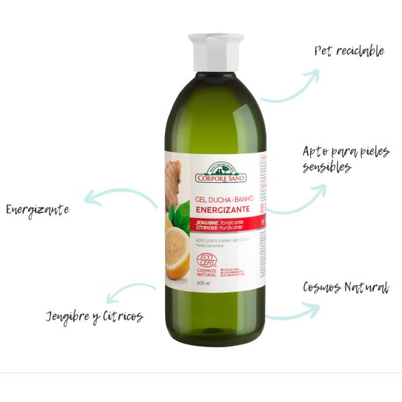 Gel De Baño Energizante 600 Ml Corpore