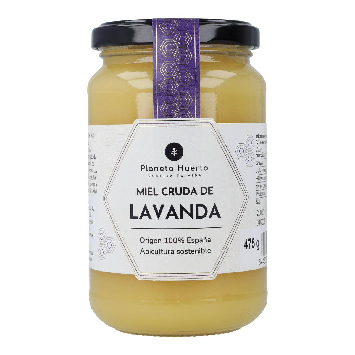 Miel Cruda de Lavanda Planeta Huerto 475 g