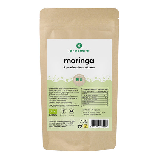 Moringa BIO Planeta Huerto 150 cápsulas