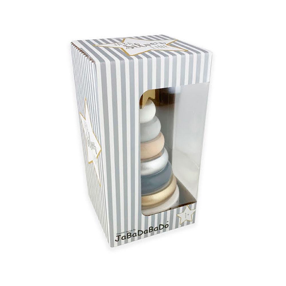 Juego apilable de madera plateado Jabadabado