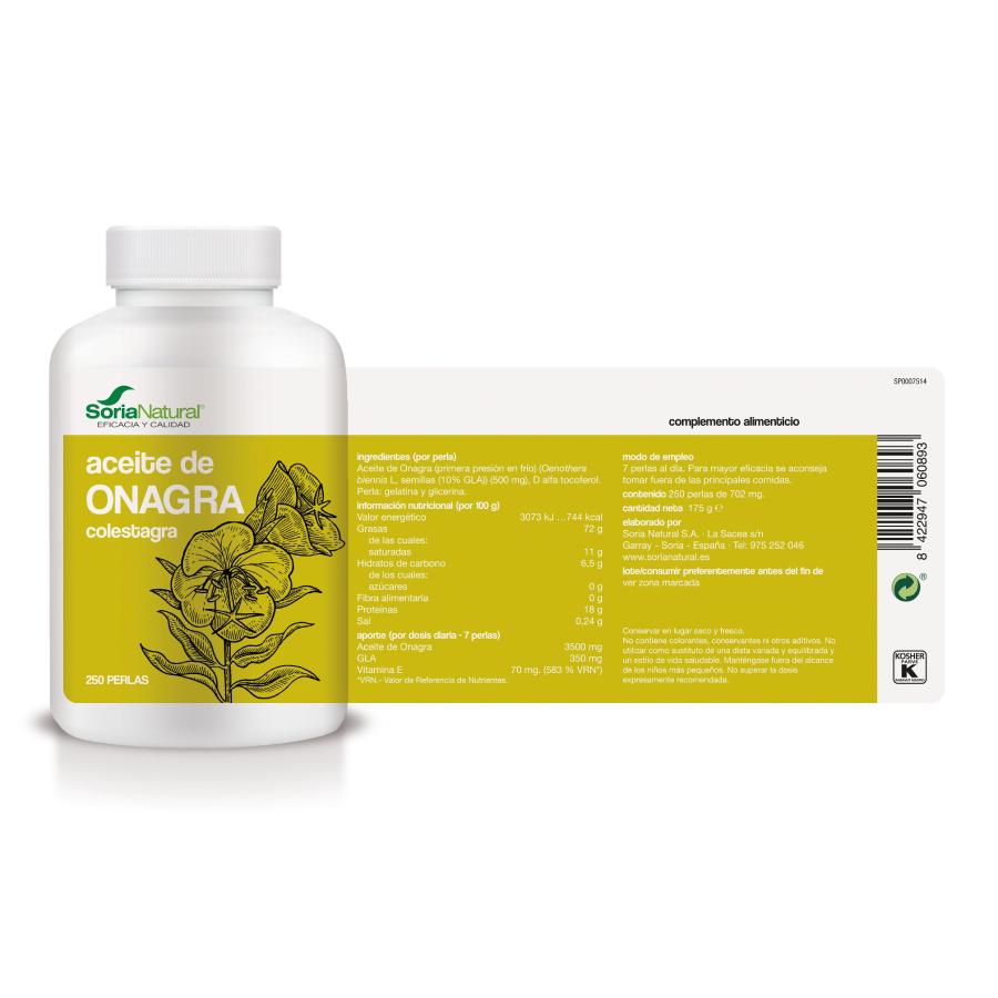 Colestagra Aceite de Onagra Soria Natural 100 perlas