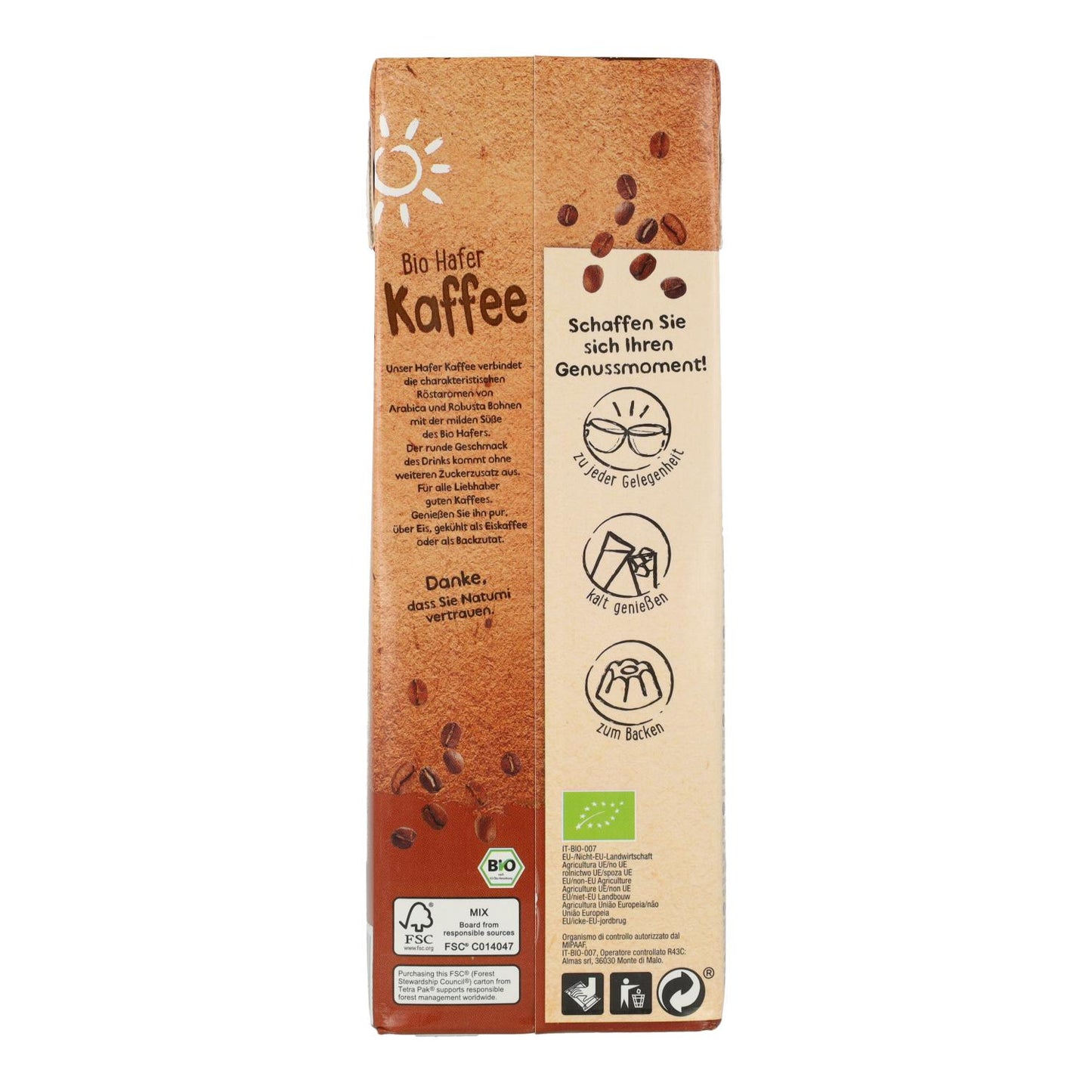 Bebida Avena y Café BIO Natumi 1 L