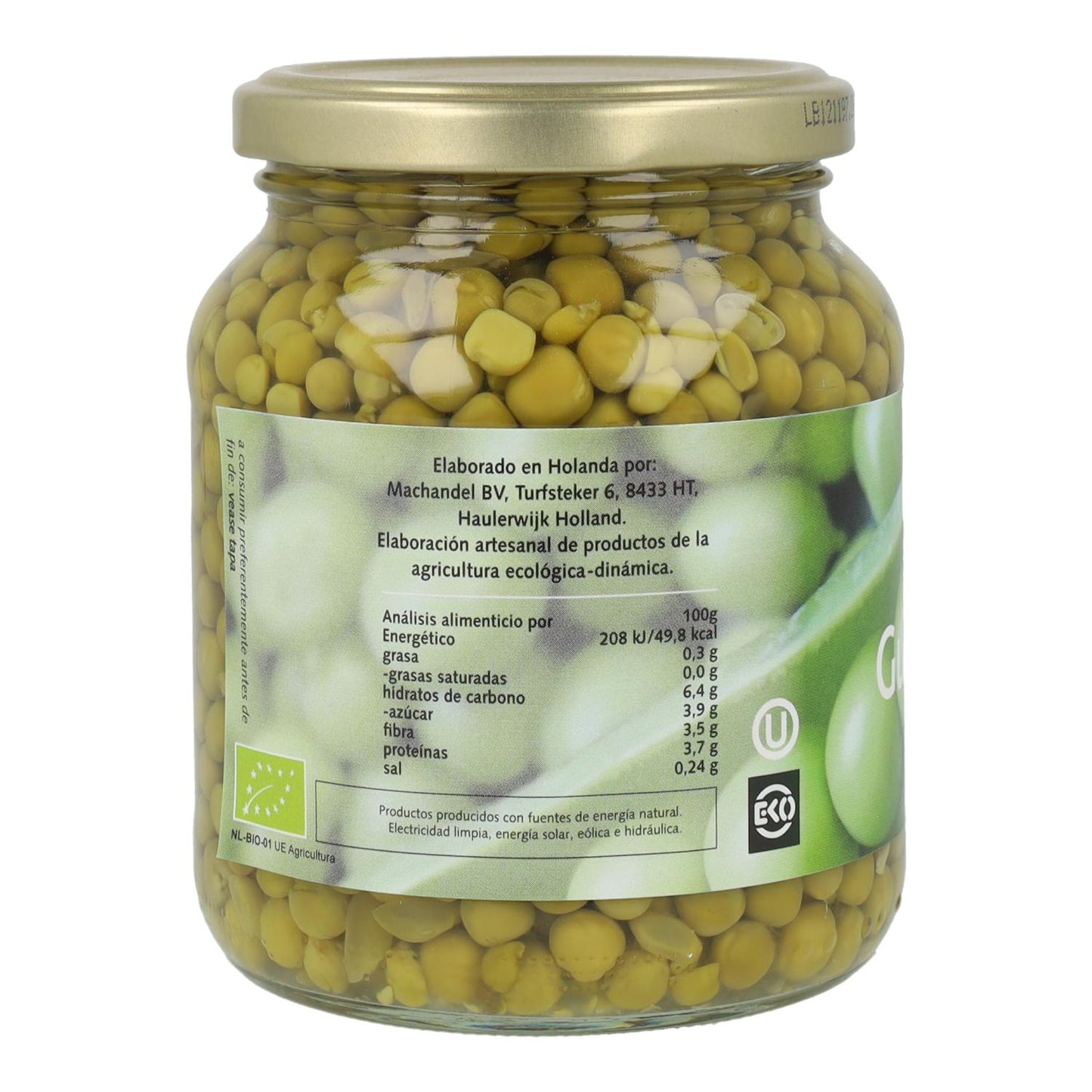 Guisantes bio Machandel, 330gr
