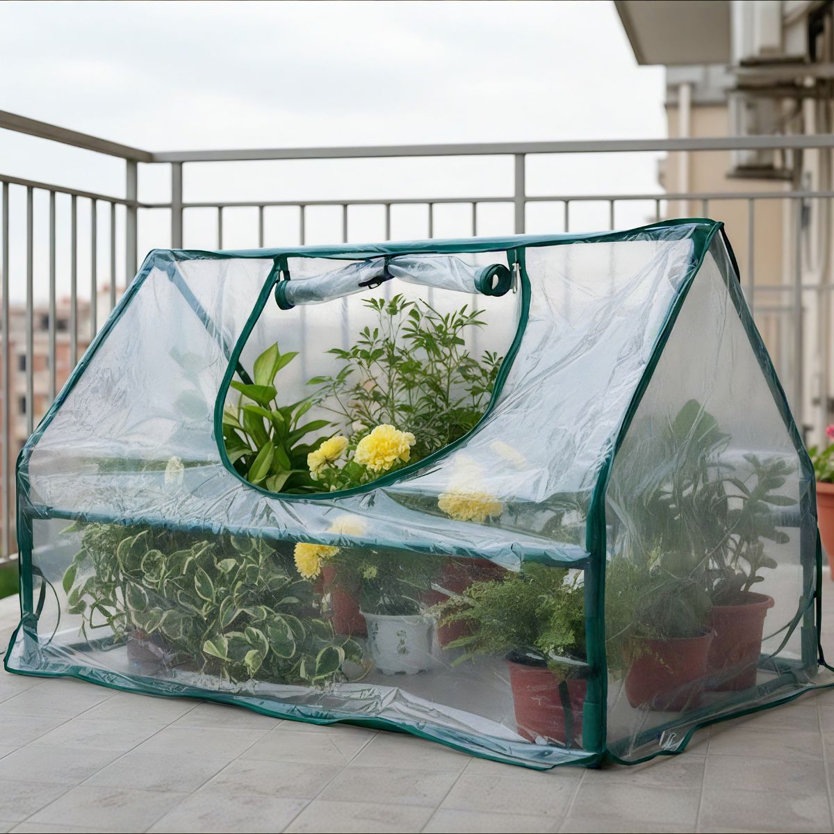 Mini Invernadero de suelo PVC Biotop 180 x 90 cm