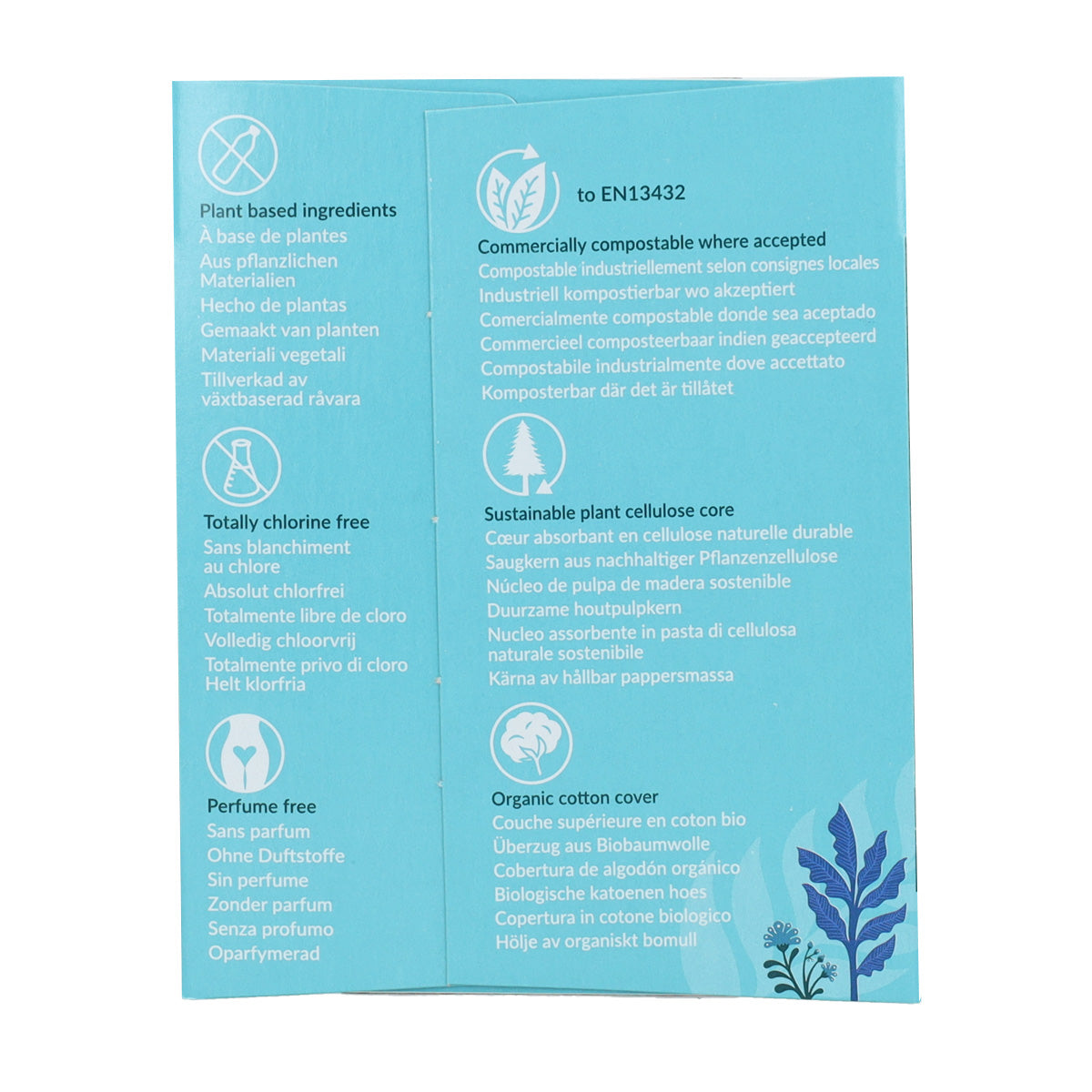 Compresa regular con alas bio Natracare 14 Uds