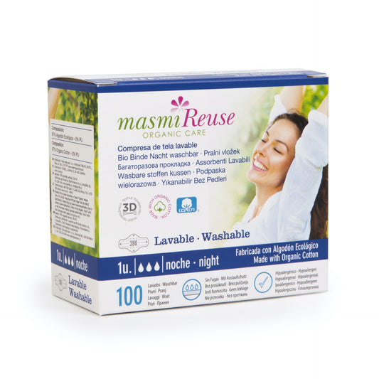 Compresa de Tela Lavable Noche con Alas Masmi