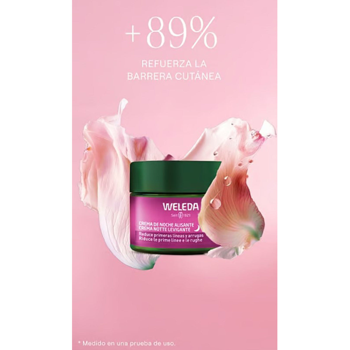 Crema de Noche Alisante de Rosa Mosqueta y Té Blanco, Weleda, 40ml