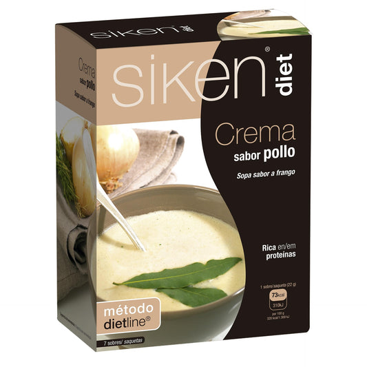 Siken Diet Crema de Pollo 7 Sobres