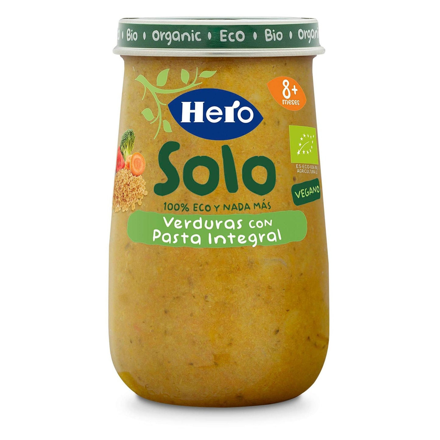 Tarrito Verdura Pasta Integral ECO Hero Baby 190g