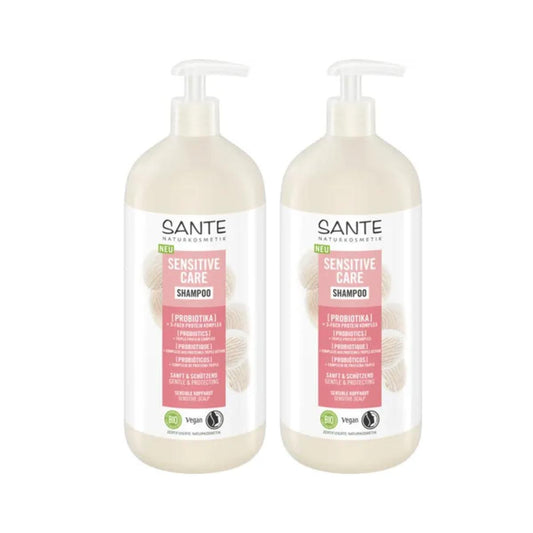 Pack 2x Champú cuidado sensitive probioticos Sante 950 ml