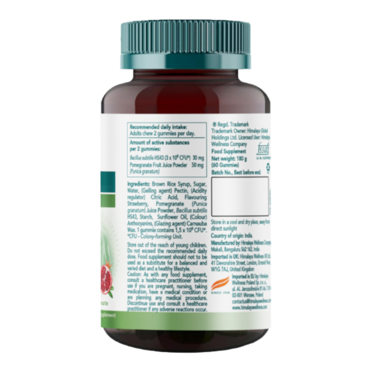 Gummies Salud intestinal Himalaya 60 cápsulas