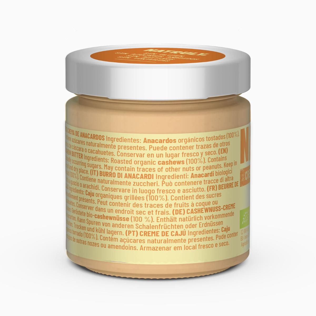 Crema de anacardo orgánica BIO Natruly 200 g