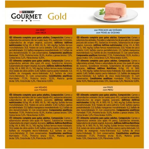 GOURMET GOLD Mousse Surtido Multipack (8x85g)