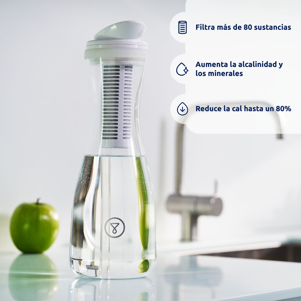 Jarra filtrante de cristal PitcherPro Tappwater 1,4 l