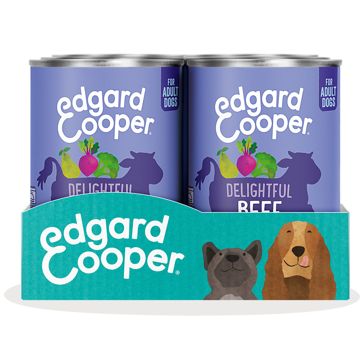 Comida húmeda para perros Carne de Vacuno Edgard & Cooper 400 g