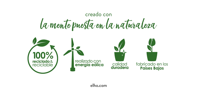 Macetero doble orquídeas Brussels orchid duo Elho transúcido