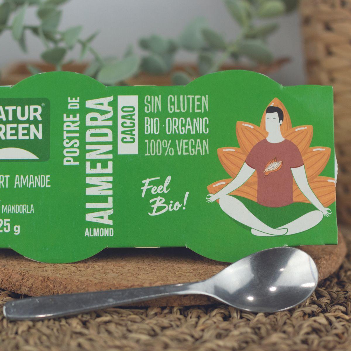 Postre de Almendras y Cacao NaturGreen, 2 x 125 g