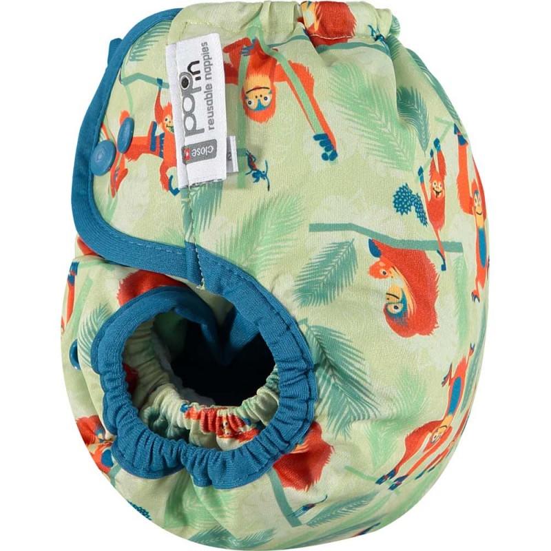 Pañal reutilizable bambú Pop-in corchetes Orangutan Close Parent