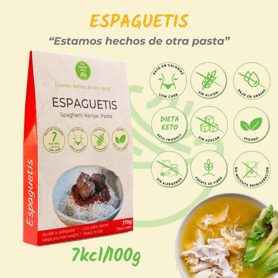 Espaguetis de konjac The Konjac Shop 270g