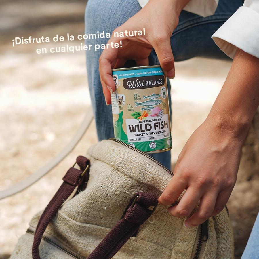 Lata Filosofía BARF de PESCADO SALVAJE Wild Balance 400g
