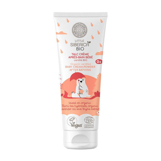 Crema Orgánica en polvo para Bebes después del baño Natura Siberica 75 ml