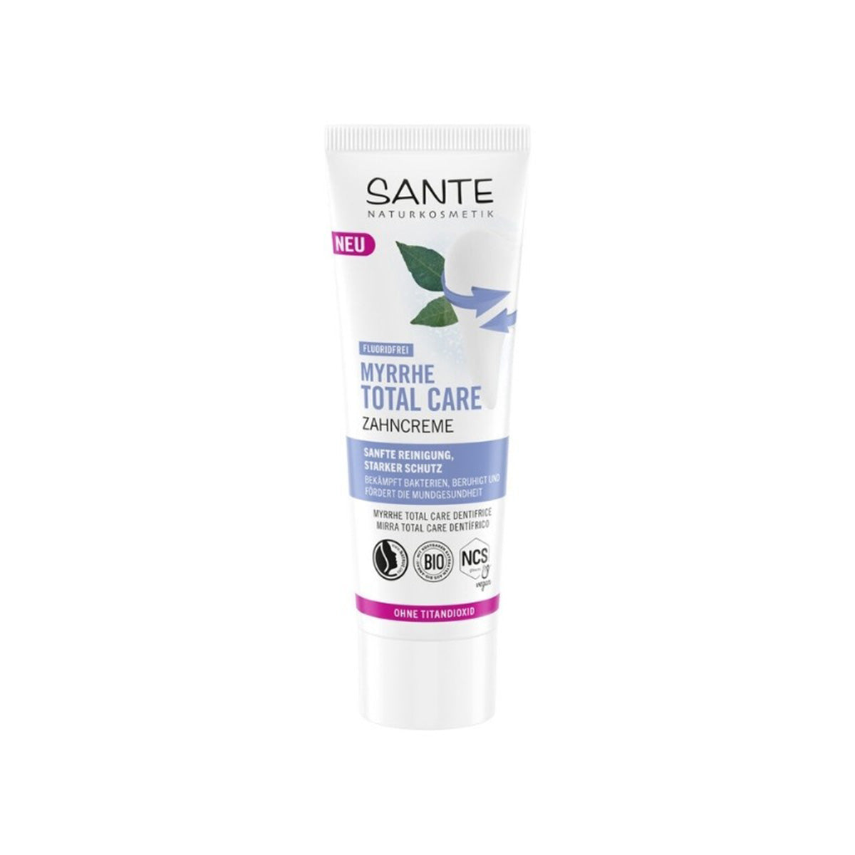 Dentífrico mirra sin fluor Sante 75 ml
