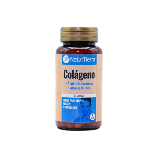 Colágeno + Ácido hilaurónico + Vitamina C + Zinc , 30 cáp. NaturTierra