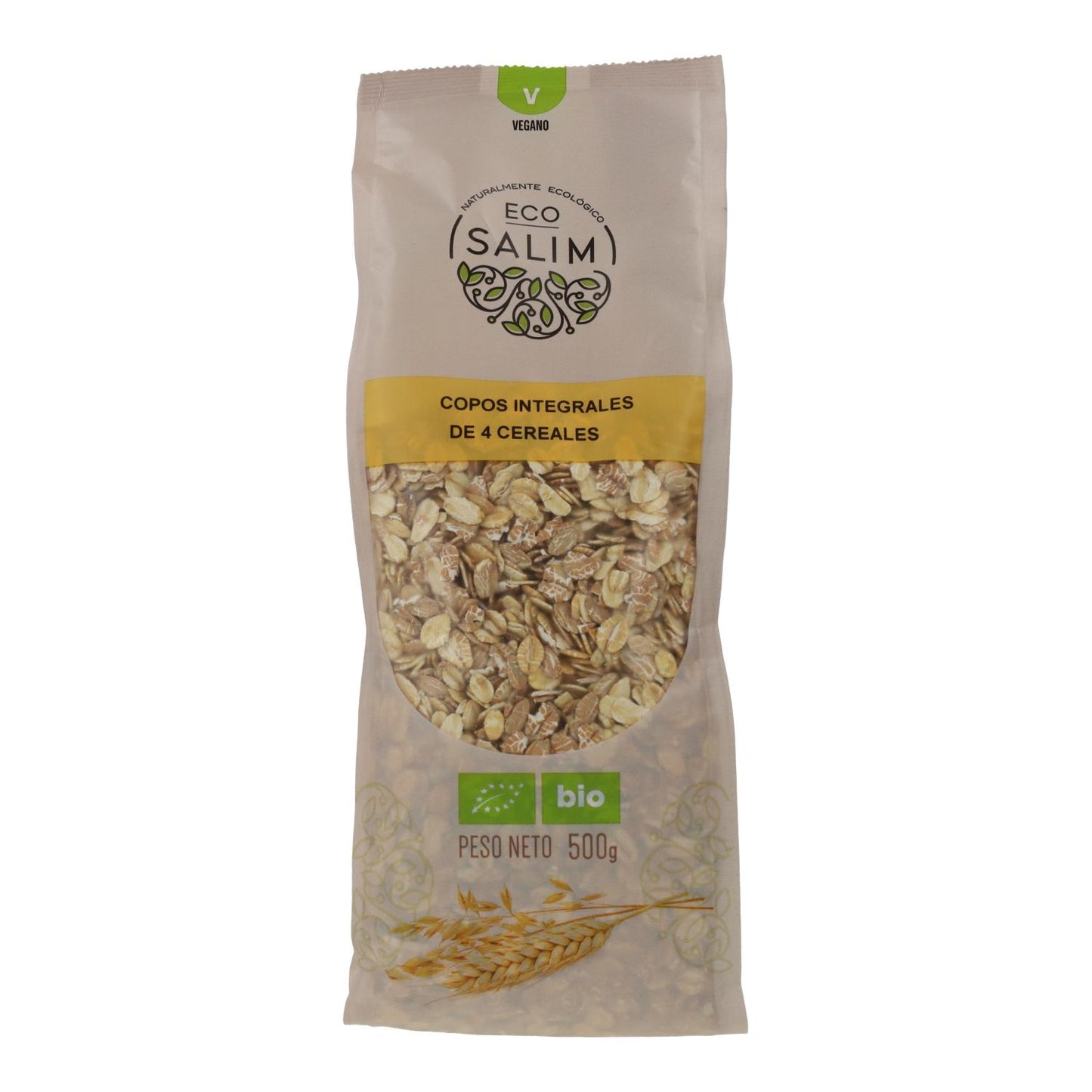 Copos integrales 4 cereales ecológicos Eco Salim 500 g