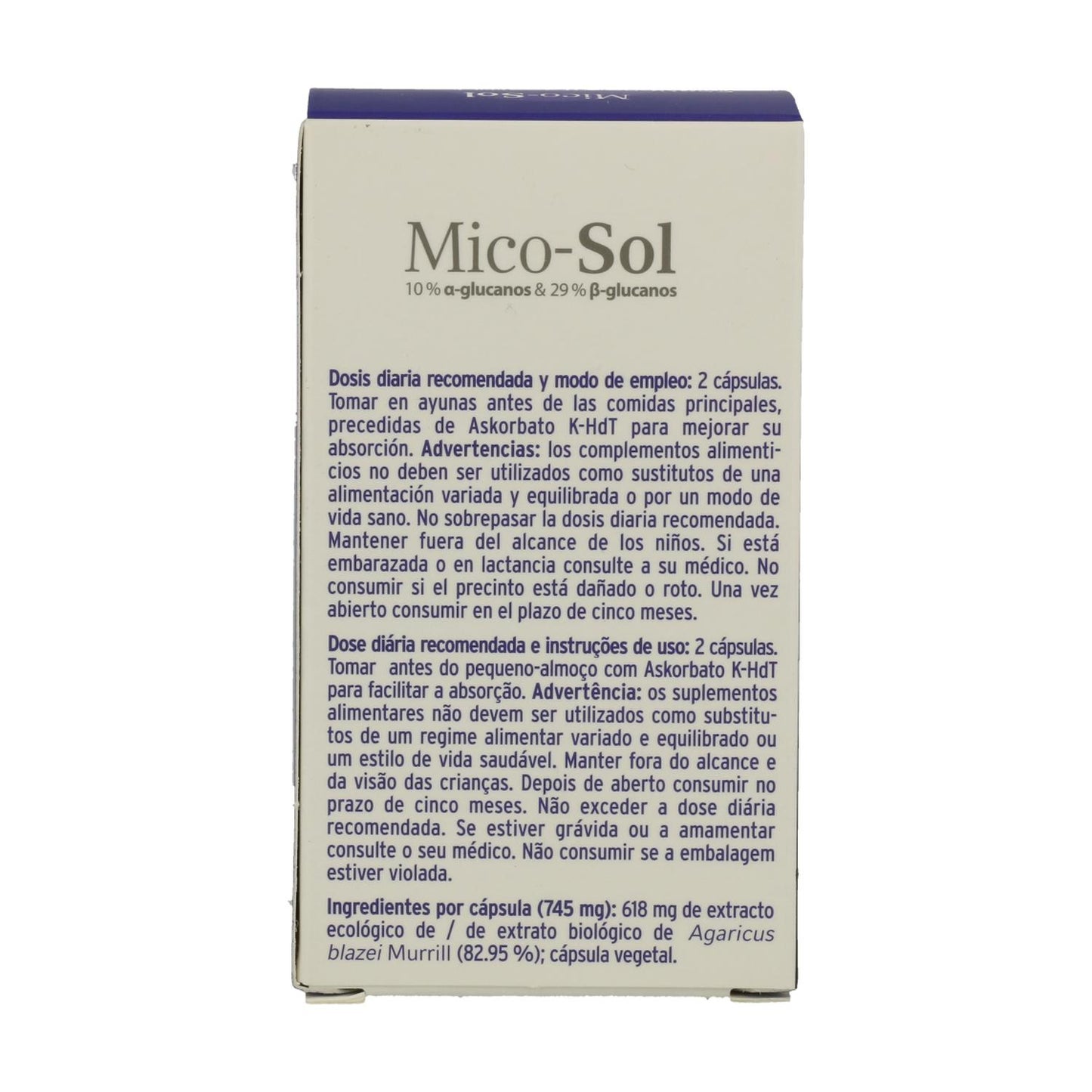 Mico Sol BIO Hifas da Terra, 70 cápsulas